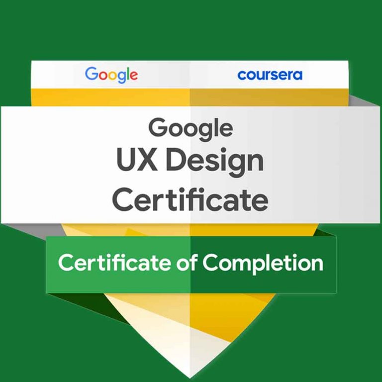 Google UX certificate